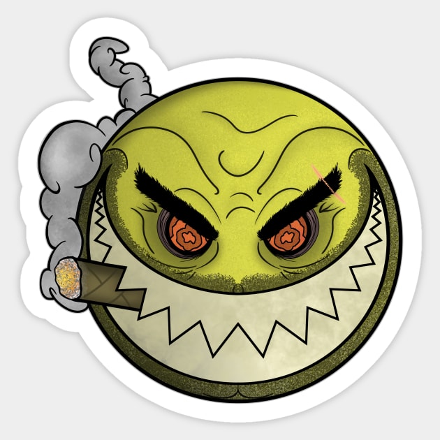 Evil Emoji Sticker by Pixelated Atoms 